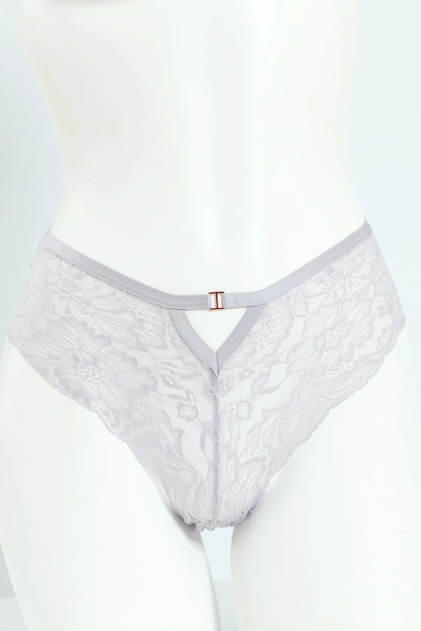 2 Pack Full Lace Midi Panties - Silver/Mauve sold by Edgars product image thumbnail 2