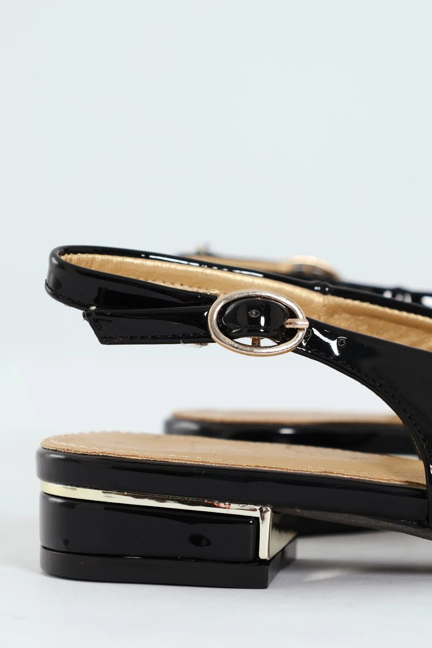 Patent Slingback Trim Low Block Mule Heel - Black sold by Edgars product image thumbnail 5