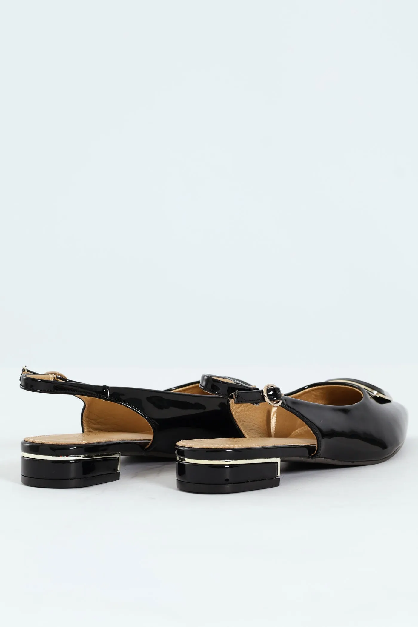 Patent Slingback Trim Low Block Mule Heel - Black sold by Edgars product image thumbnail 4