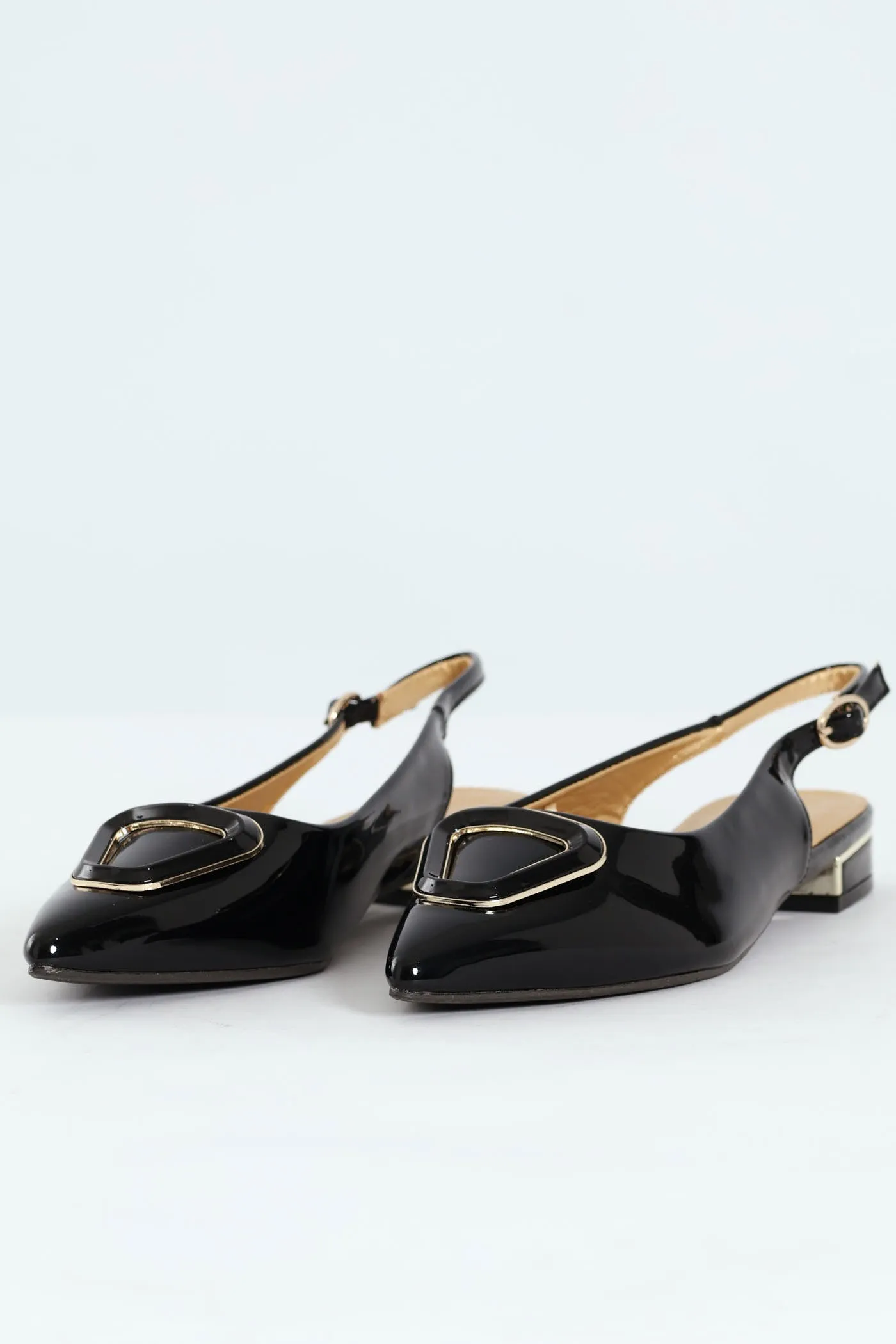 Patent Slingback Trim Low Block Mule Heel - Black sold by Edgars product image thumbnail 3