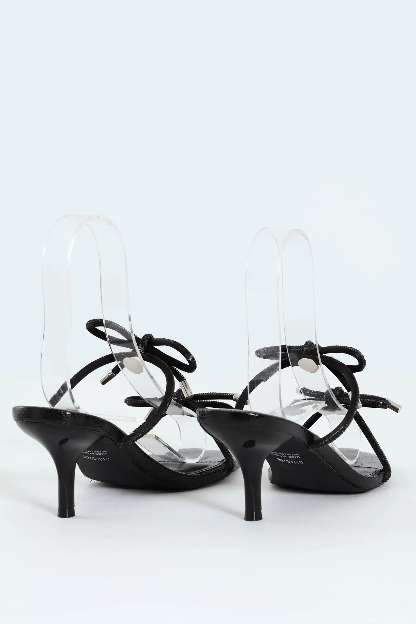 Single Sole Low Style Open Toe Heel - Black sold by Edgars product image thumbnail 4