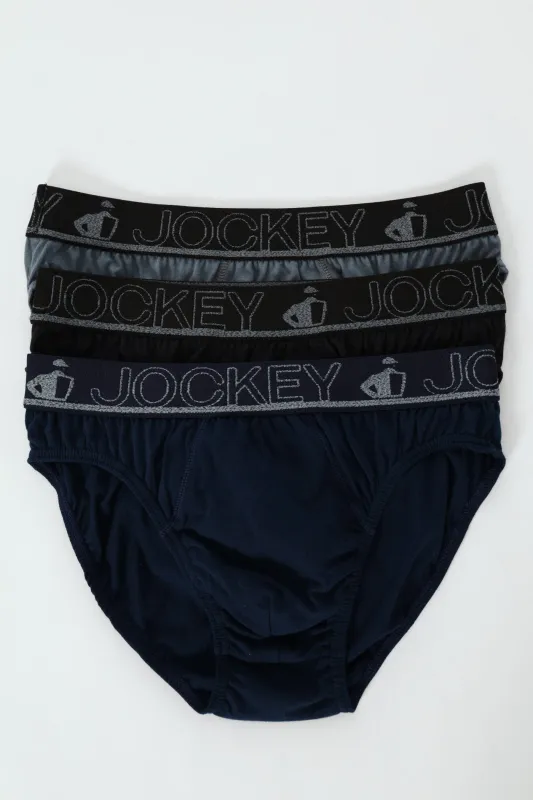 3 Pack Mini Briefs - Navy/Grey/Black sold by Edgars 