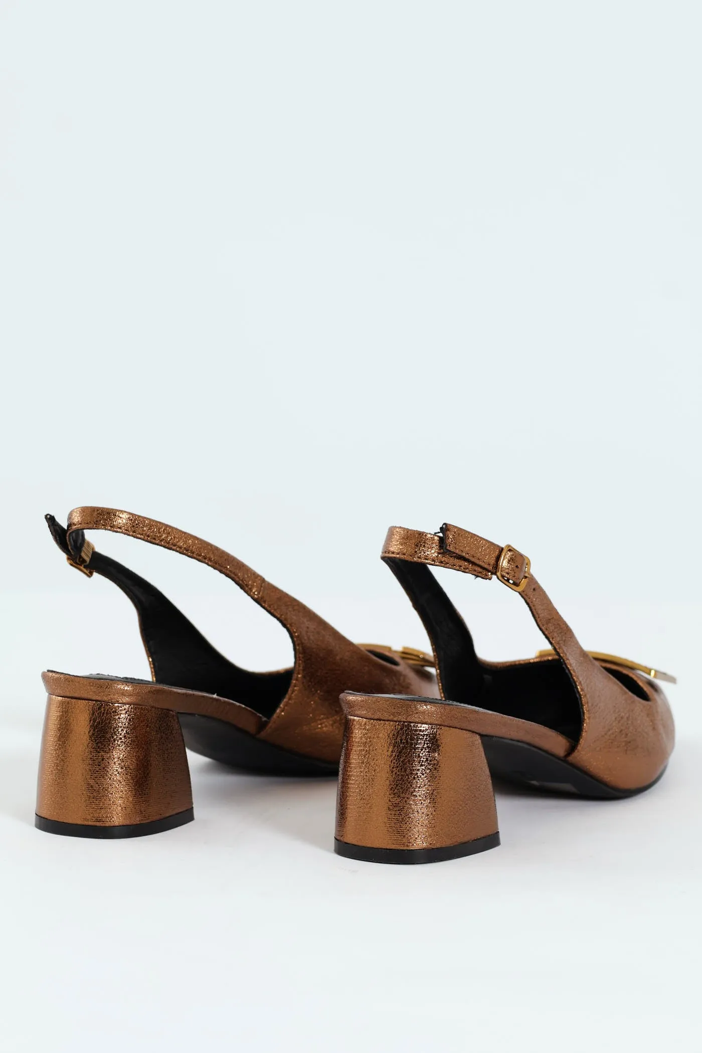 Block Heel With Diamante Trim - Bronze sold by Edgars product image thumbnail 4