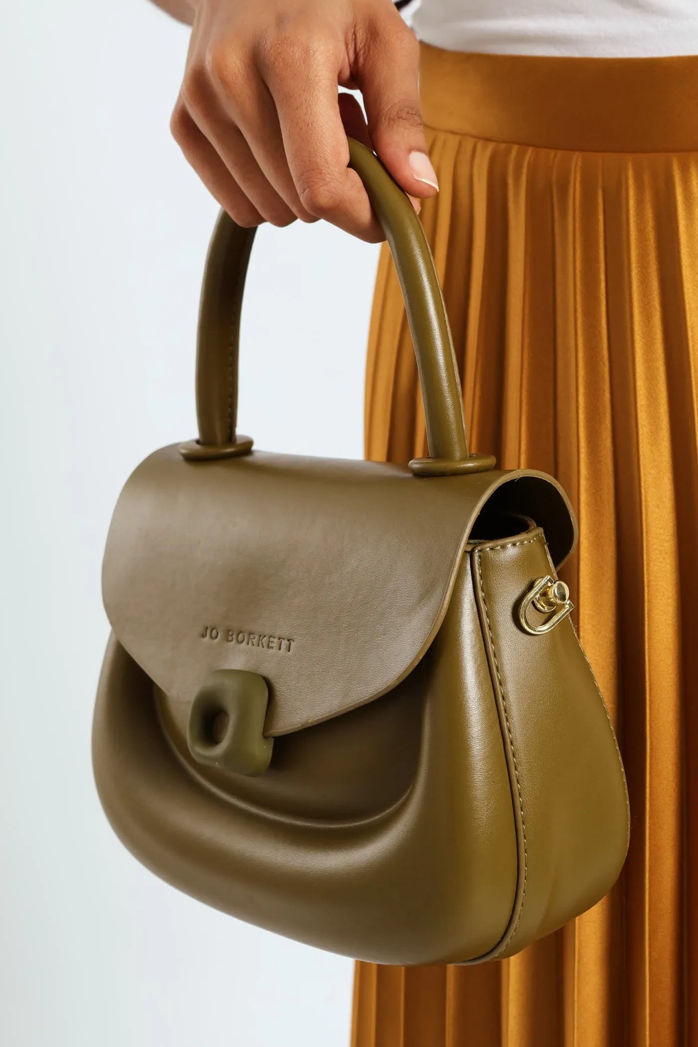 Florence Flap Bag With Top Handle - Olive sold by Edgars product image thumbnail 5