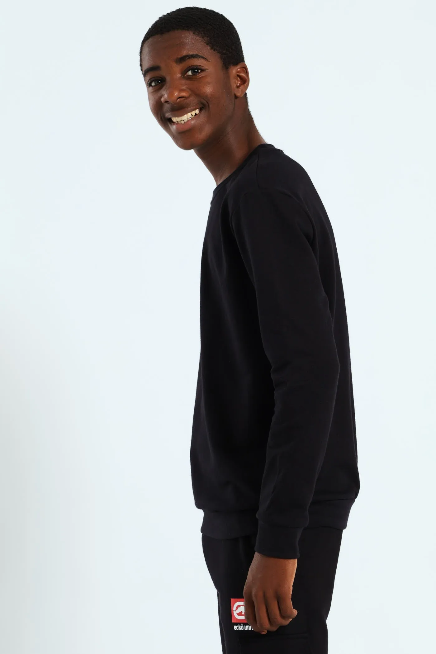 Boys Crew Fleece Top - Black/Red sold by Edgars product image thumbnail 2