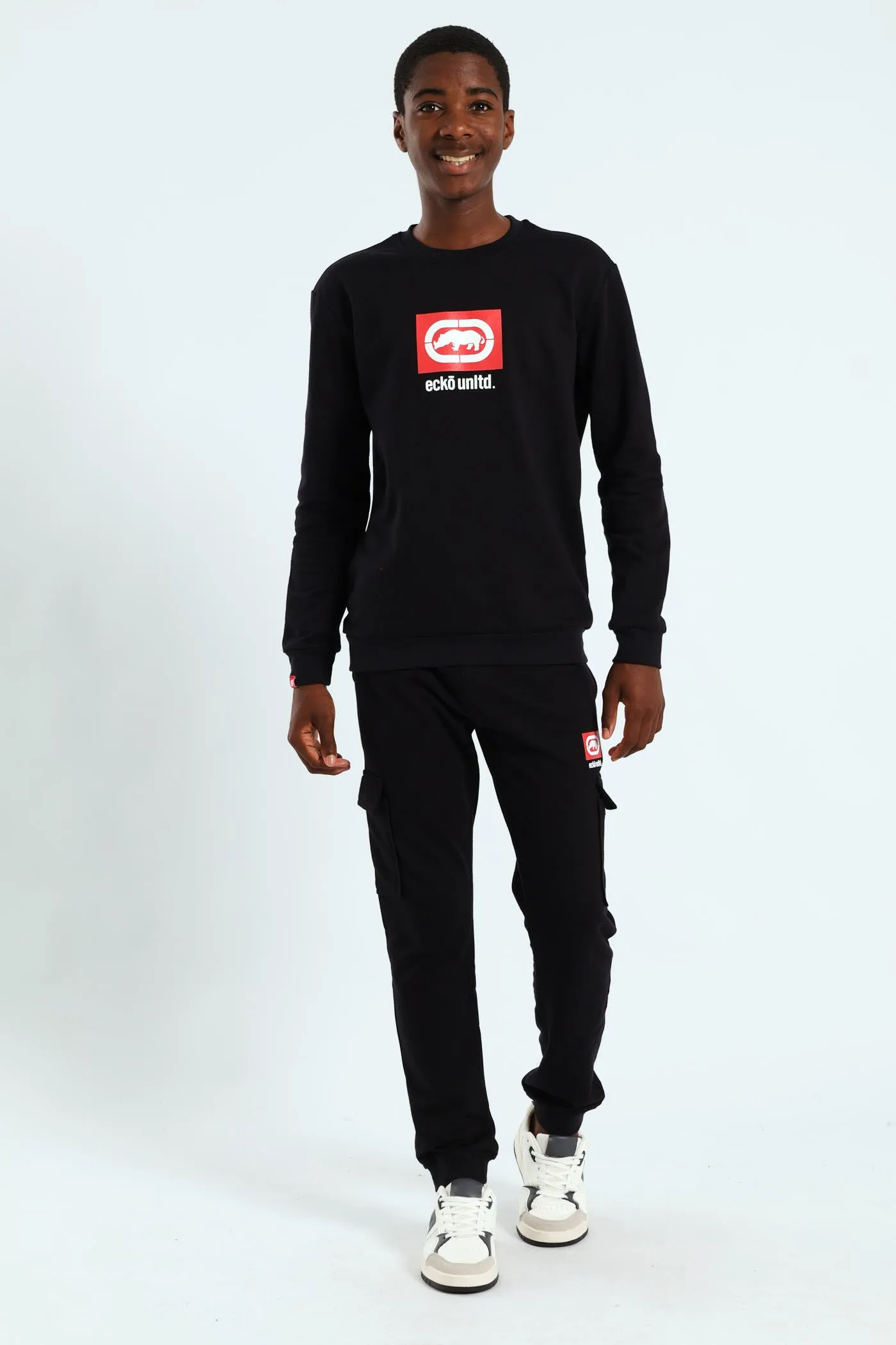 Boys Crew Fleece Top - Black/Red sold by Edgars product image thumbnail 4