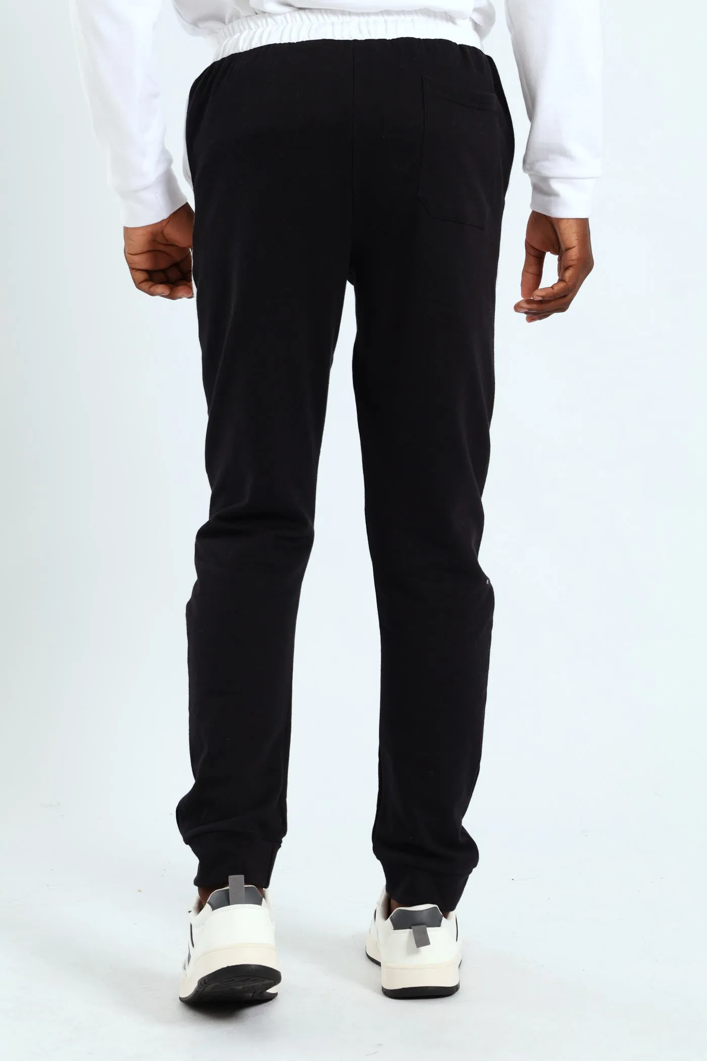 Boys Mr Beast Fleece Joggers - Black/White sold by Edgars product image thumbnail 4