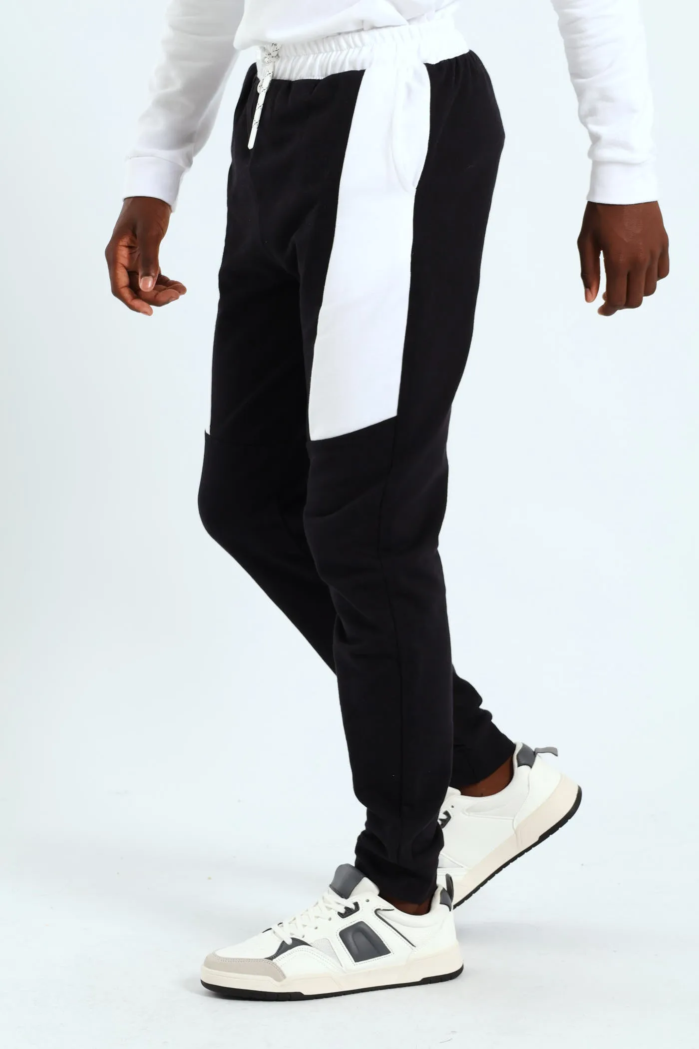 Boys Mr Beast Fleece Joggers - Black/White sold by Edgars product image thumbnail 3