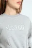 Glitter Fleece Sweat Top - Grey Melange sold by Edgars