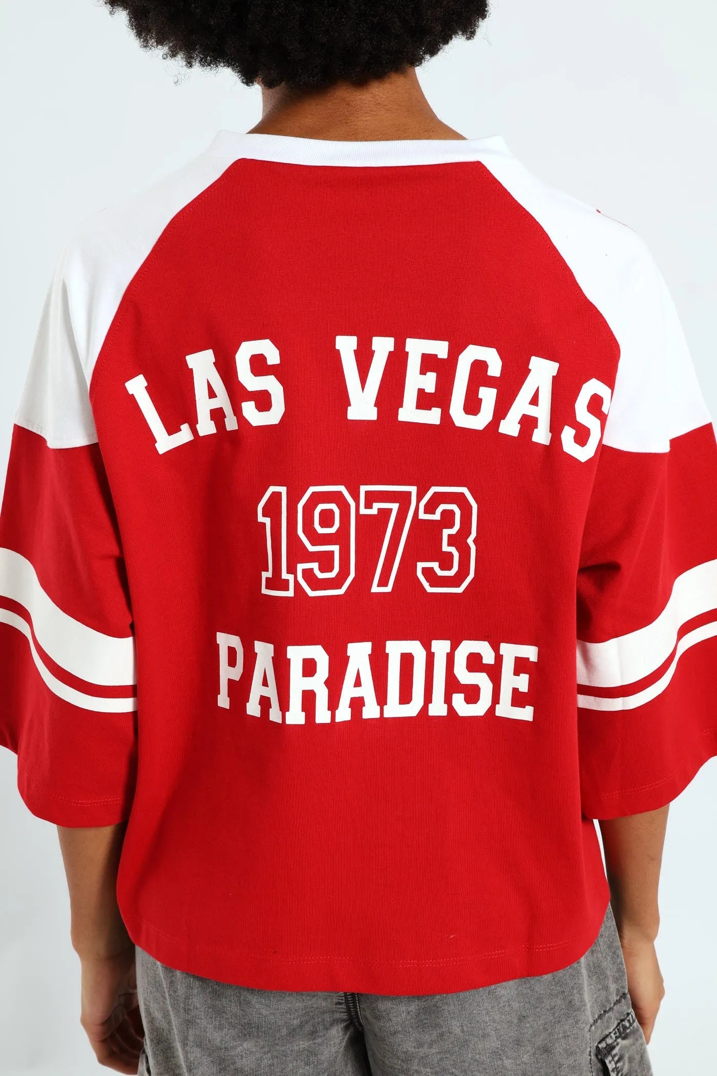 Boxy Football Tee - Red sold by Edgars product image thumbnail 2