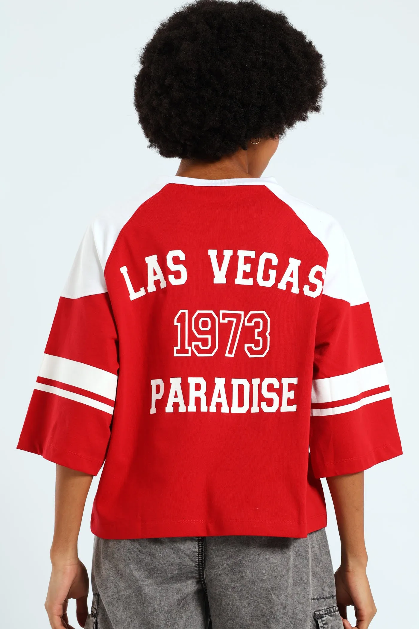 Boxy Football Tee - Red sold by Edgars product image thumbnail 5