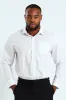 Square Spot Shirt - White/Blue sold by Edgars