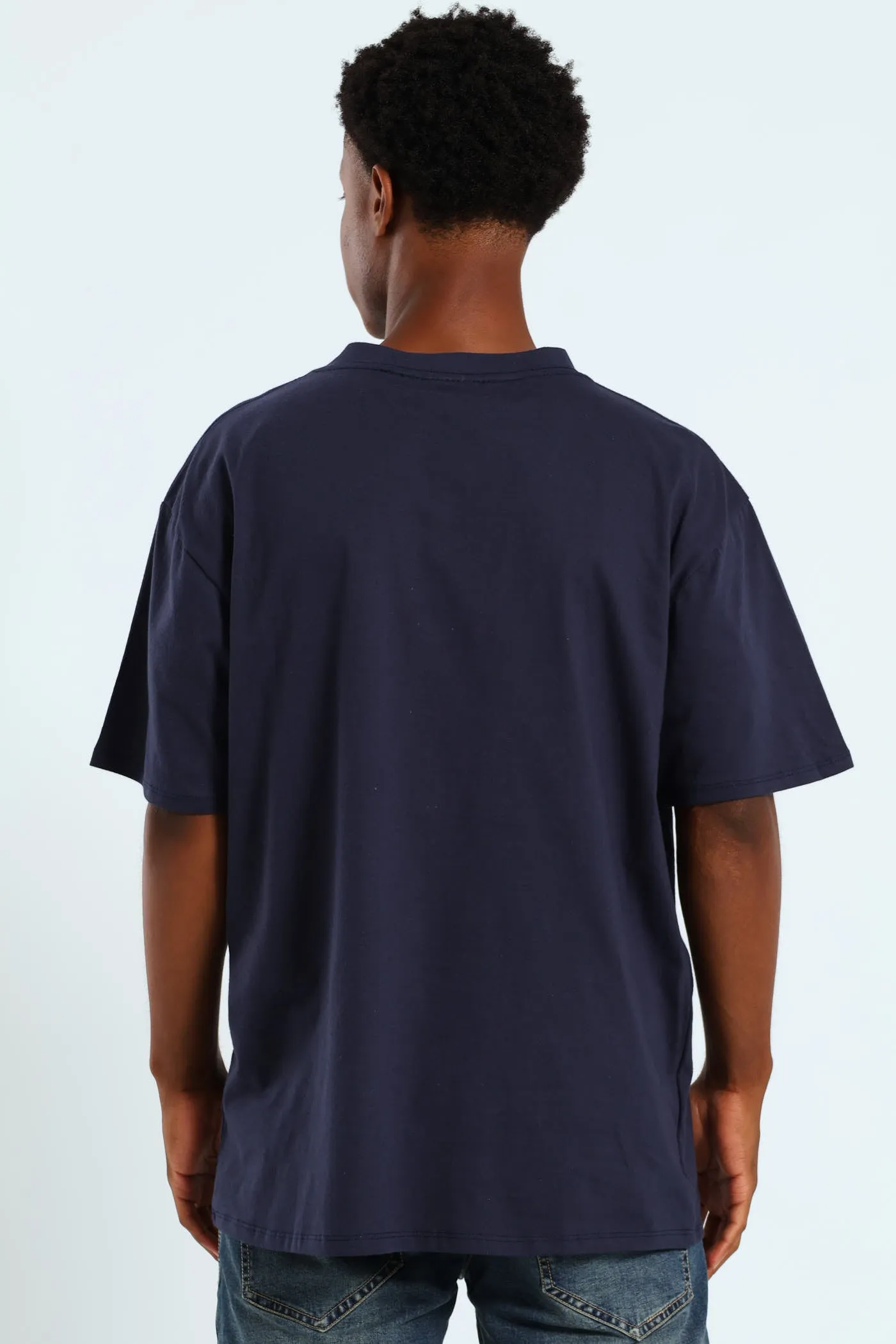 Vintage Chest Print Tee - Navy sold by Edgars product image thumbnail 3