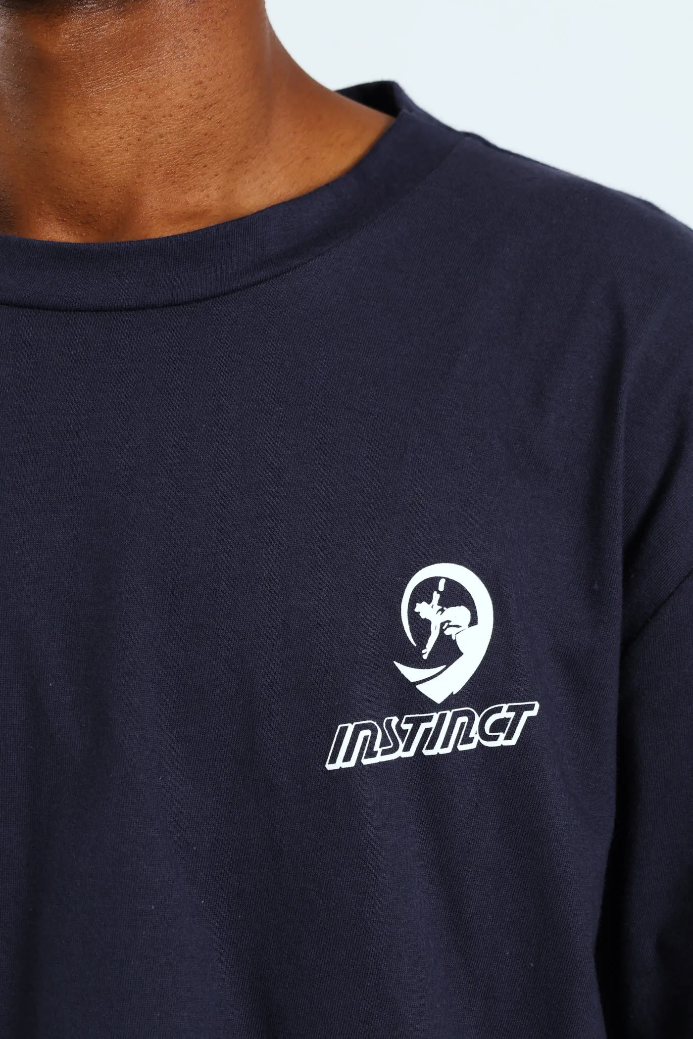 Vintage Chest Print Tee - Navy sold by Edgars product image thumbnail 2