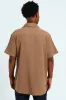 Crinkle Shirt - Taupe sold by Edgars 