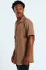 Crinkle Shirt - Taupe sold by Edgars 