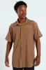 Crinkle Shirt - Taupe sold by Edgars 