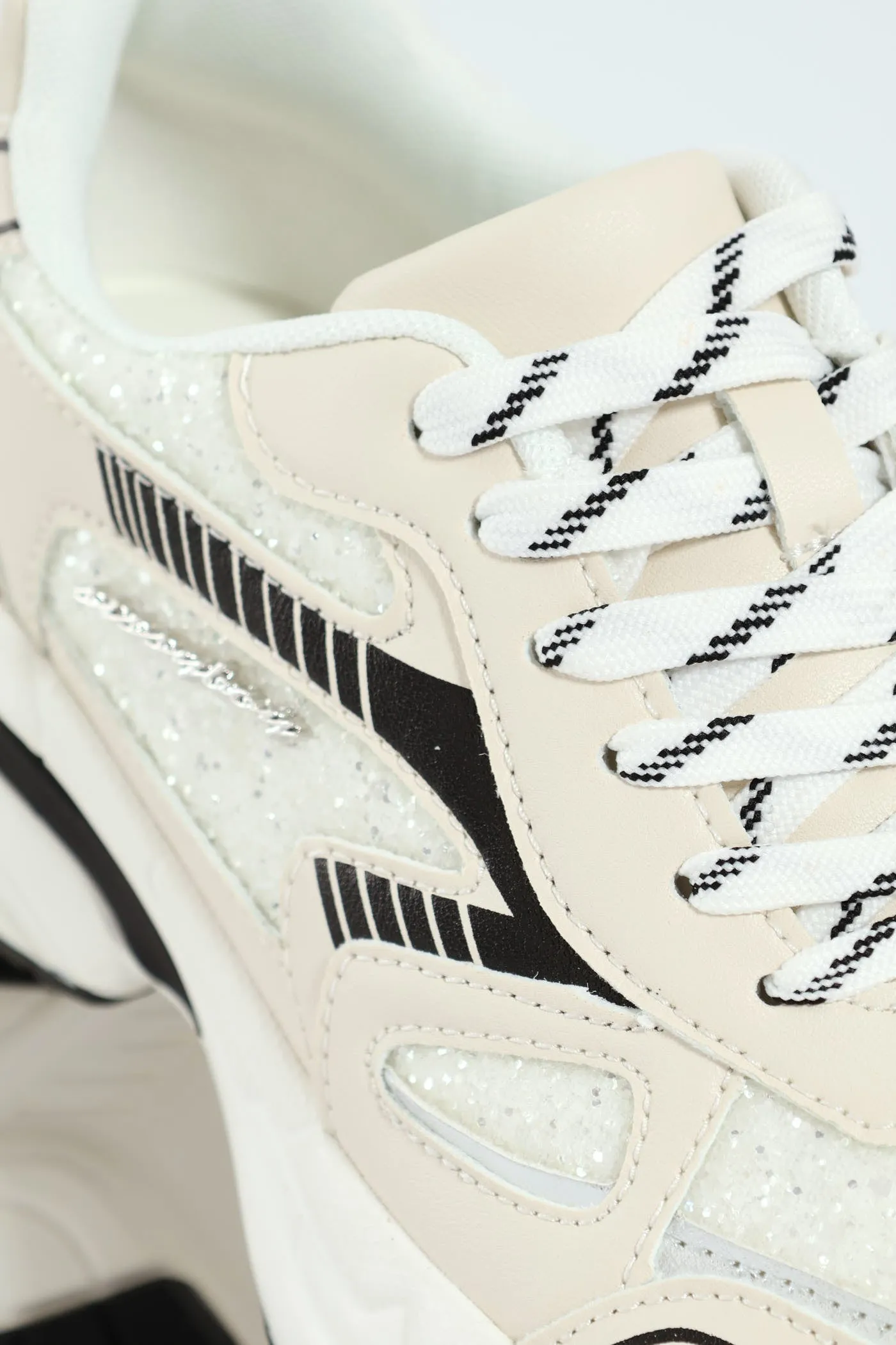 Chunky Glitter Sneaker - White sold by Edgars product image thumbnail 2