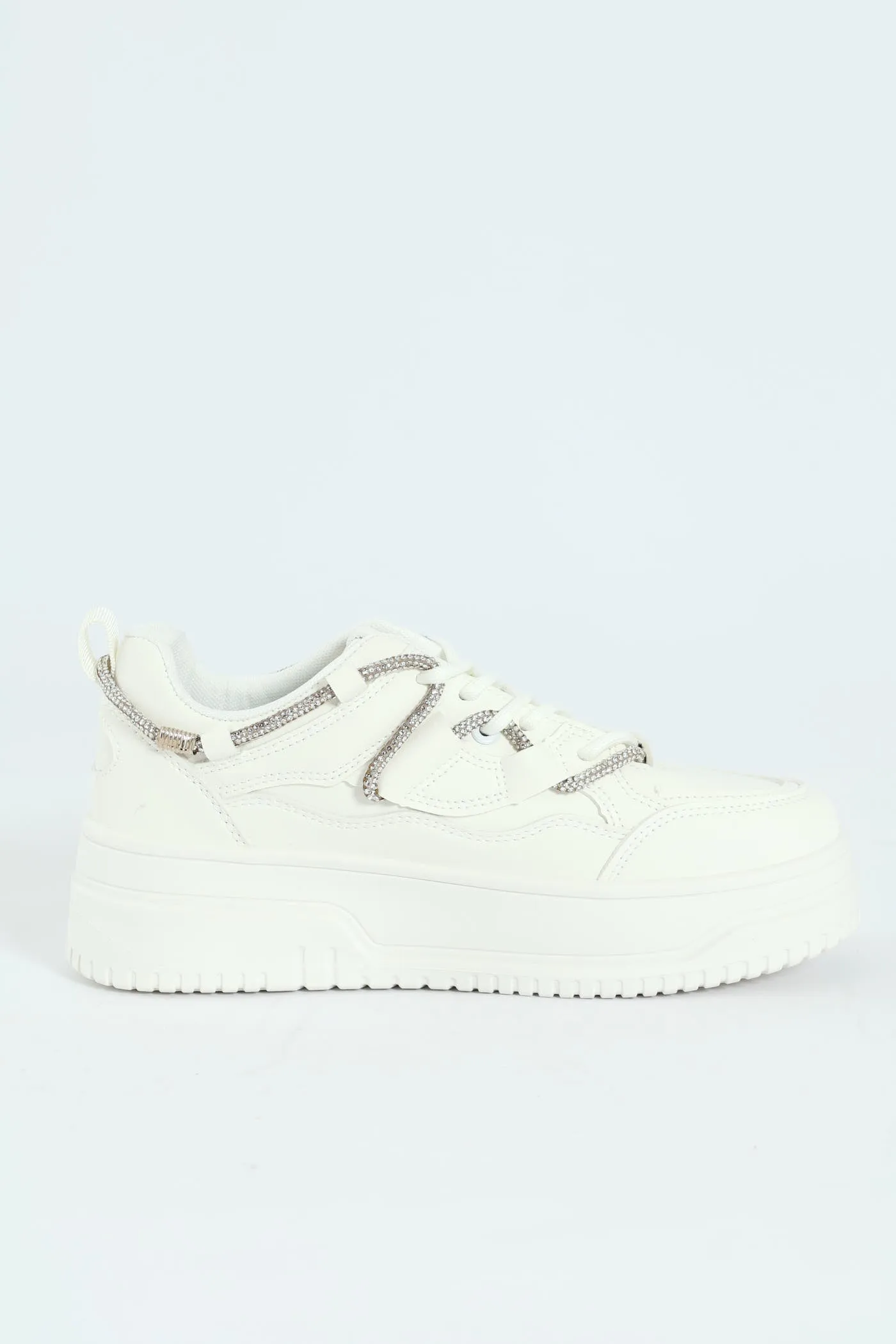 Diamante Band Chunky Sneaker - White sold by Edgars product image thumbnail 4