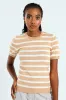 Stripe Pullover - Camel sold by Edgars