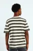 Striped Crew Fine Knit Top - Off White sold by Edgars
