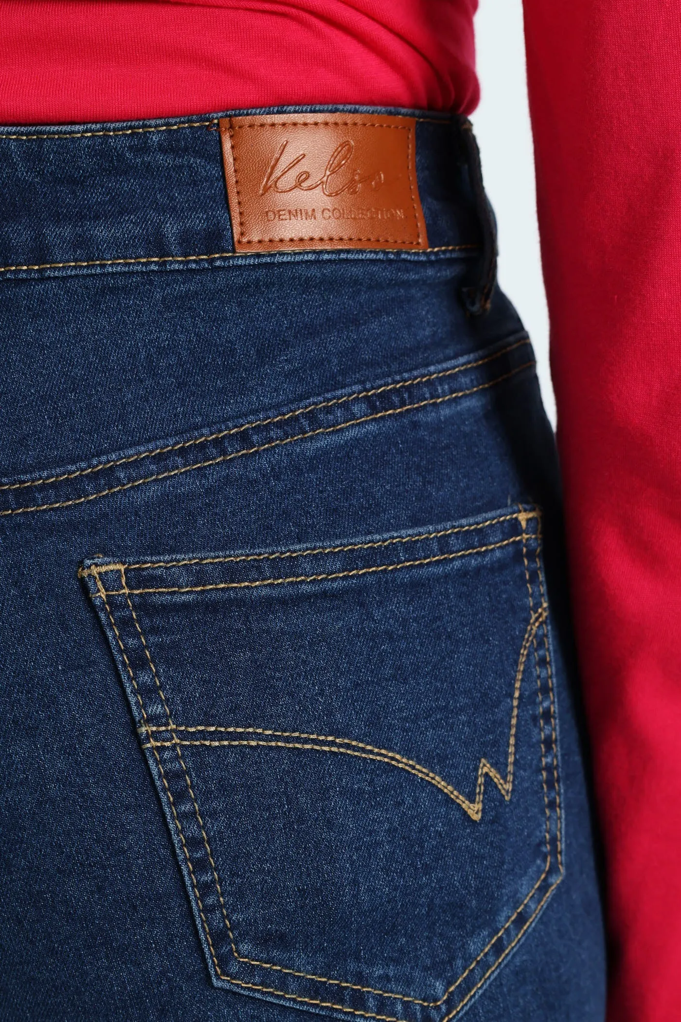 Turn Up Hem Skinny Jean - Med Wash sold by Edgars product image thumbnail 2