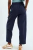 Pintuck Wideleg Jogger - French Navy sold by Edgars