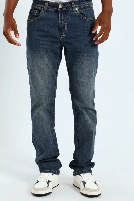 Terminator Straight Denim - Tea Stain sold by Edgars
