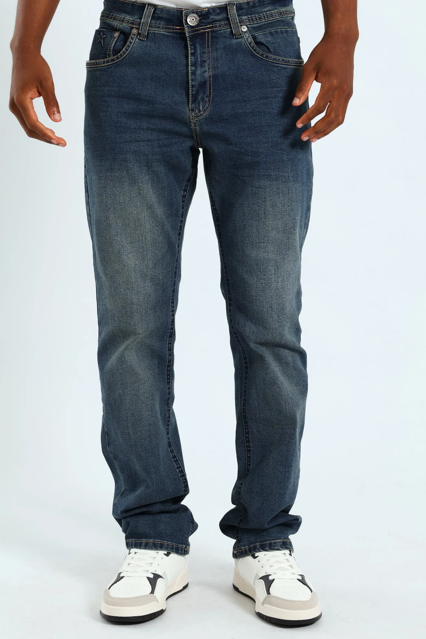 Terminator Straight Denim - Tea Stain sold by Edgars