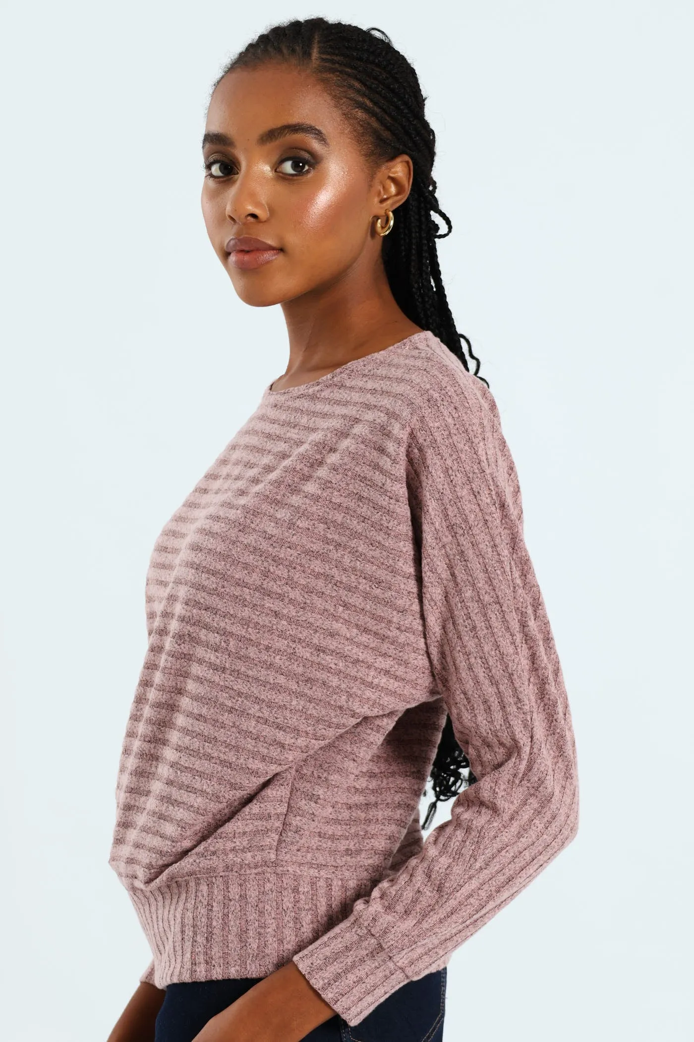 Dolman Sleeve Ribbed Top - Mauve sold by Edgars product image thumbnail 4