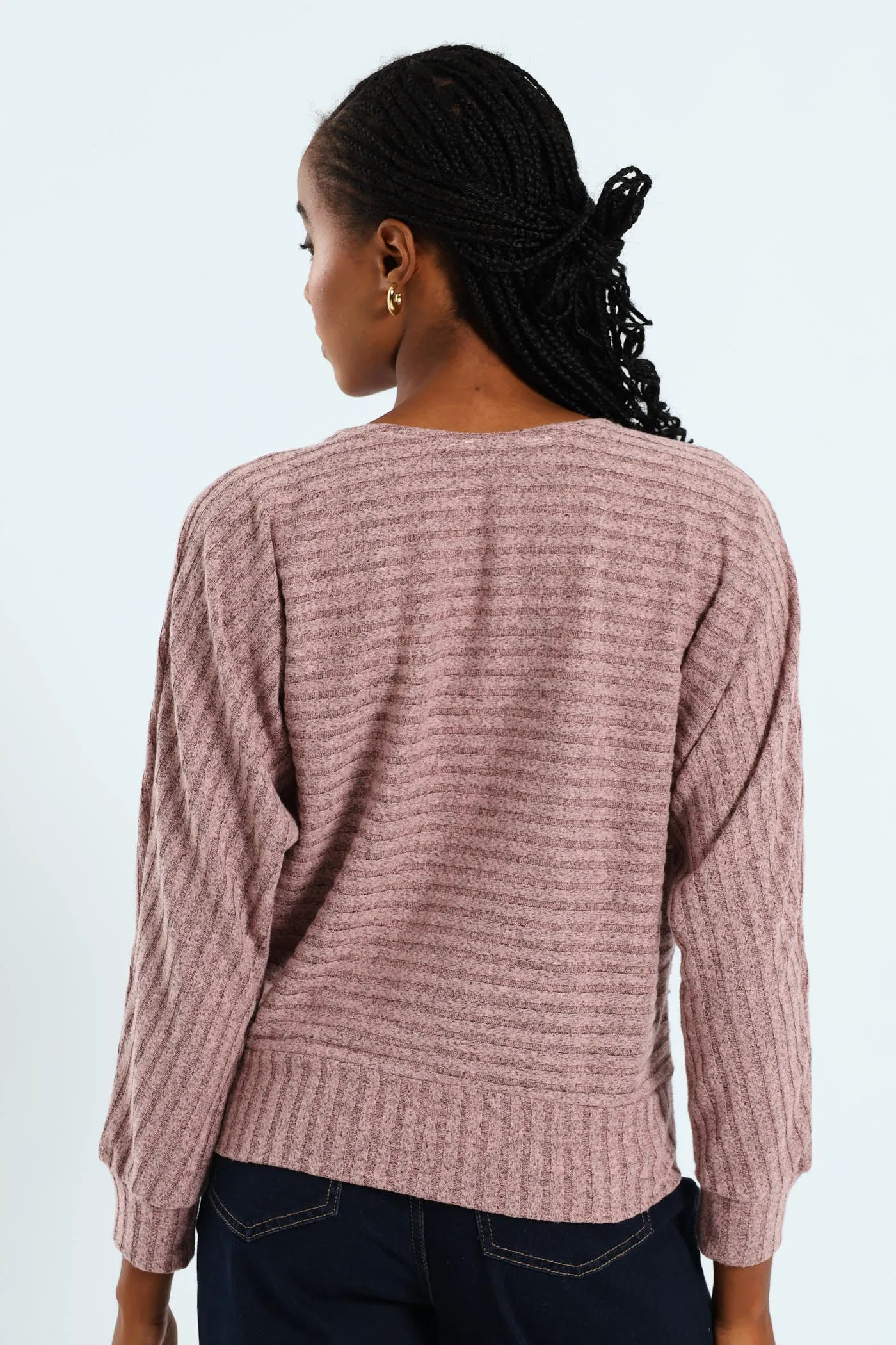 Dolman Sleeve Ribbed Top - Mauve sold by Edgars product image thumbnail 3