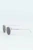 Thin Metal Arm Clubmaster Sunglasses - Silver sold by Edgars