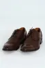 Toe Cap & Pin Punch Detail Derby Shoe - Brown sold by Edgars