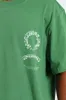 Puff Embroidered Front & Back Print Tee - Green sold by Edgars