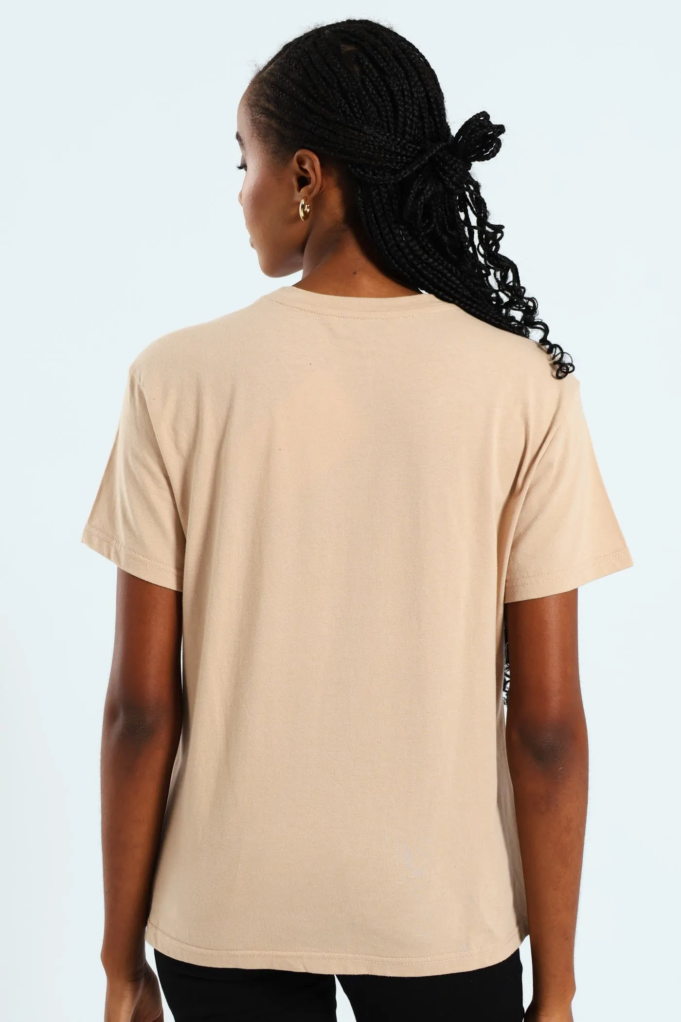 Abstract Faces Foil Tee - Beige sold by Edgars product image thumbnail 3