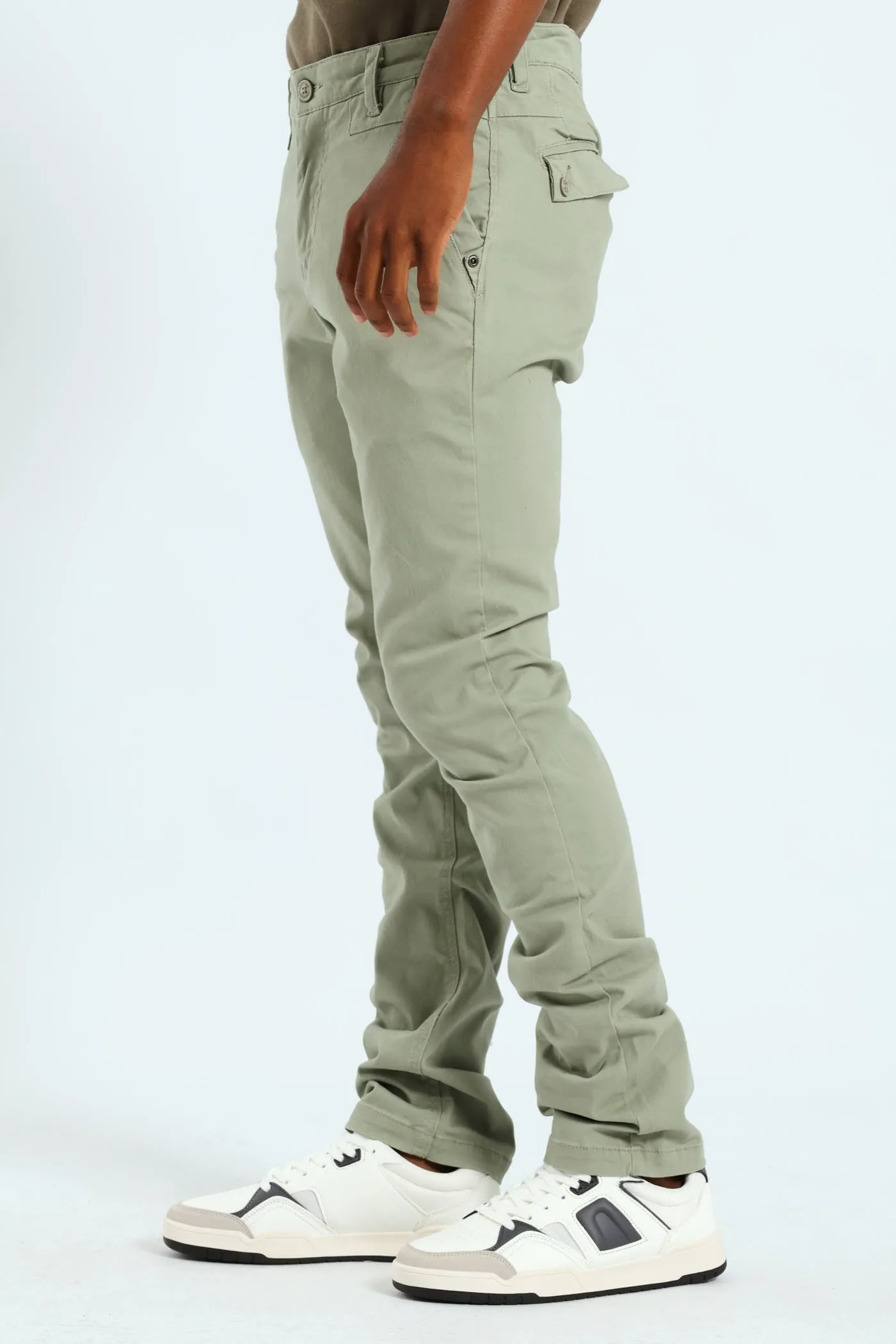 Shelton Slim Chino - Sage sold by Edgars product image thumbnail 2