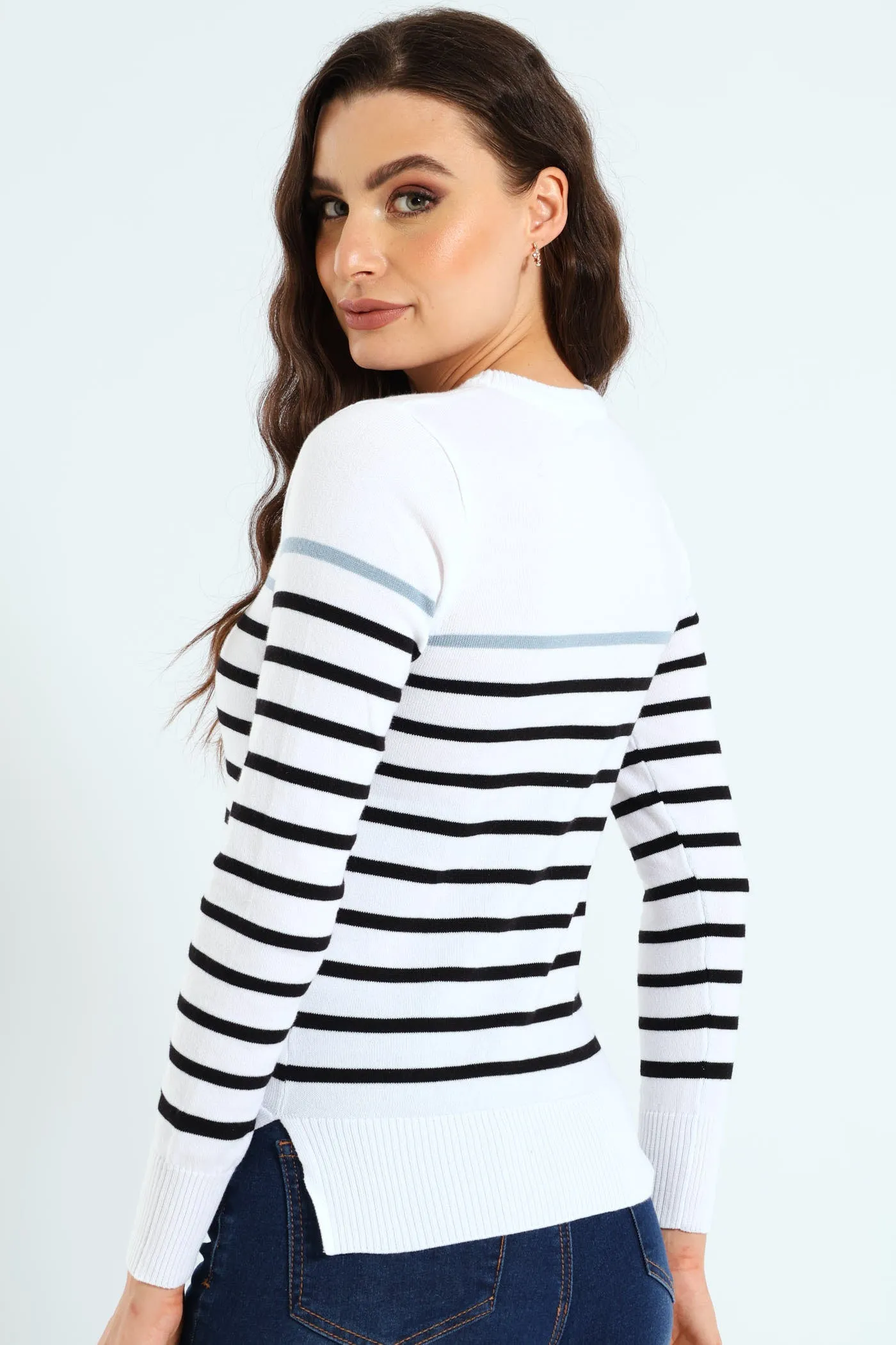 Striped Pullover - White/Black sold by Edgars product image thumbnail 2