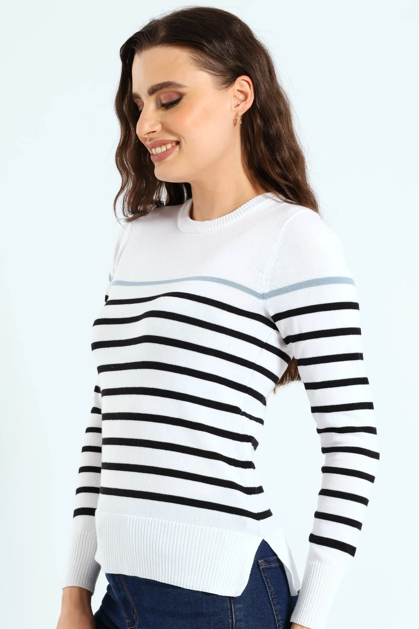 Striped Pullover - White/Black sold by Edgars product image thumbnail 4