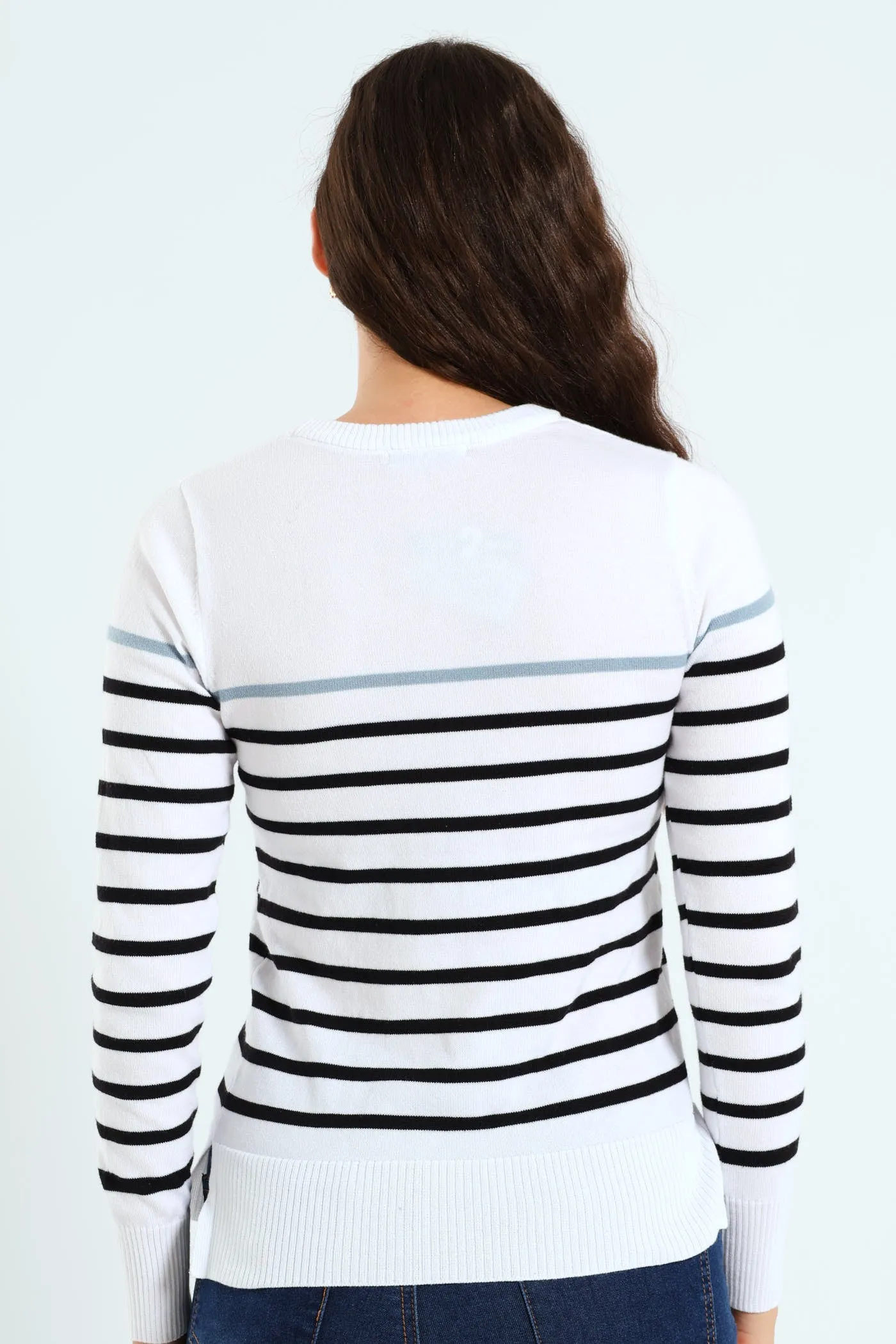 Striped Pullover - White/Black sold by Edgars product image thumbnail 5