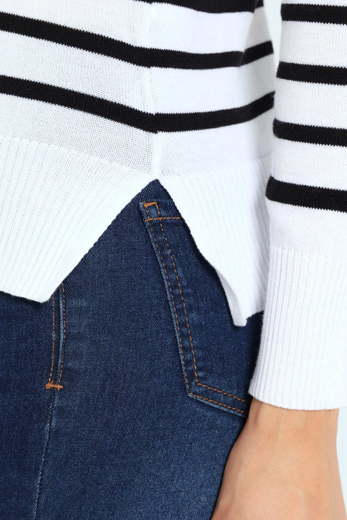 Striped Pullover - White/Black sold by Edgars product image thumbnail 3