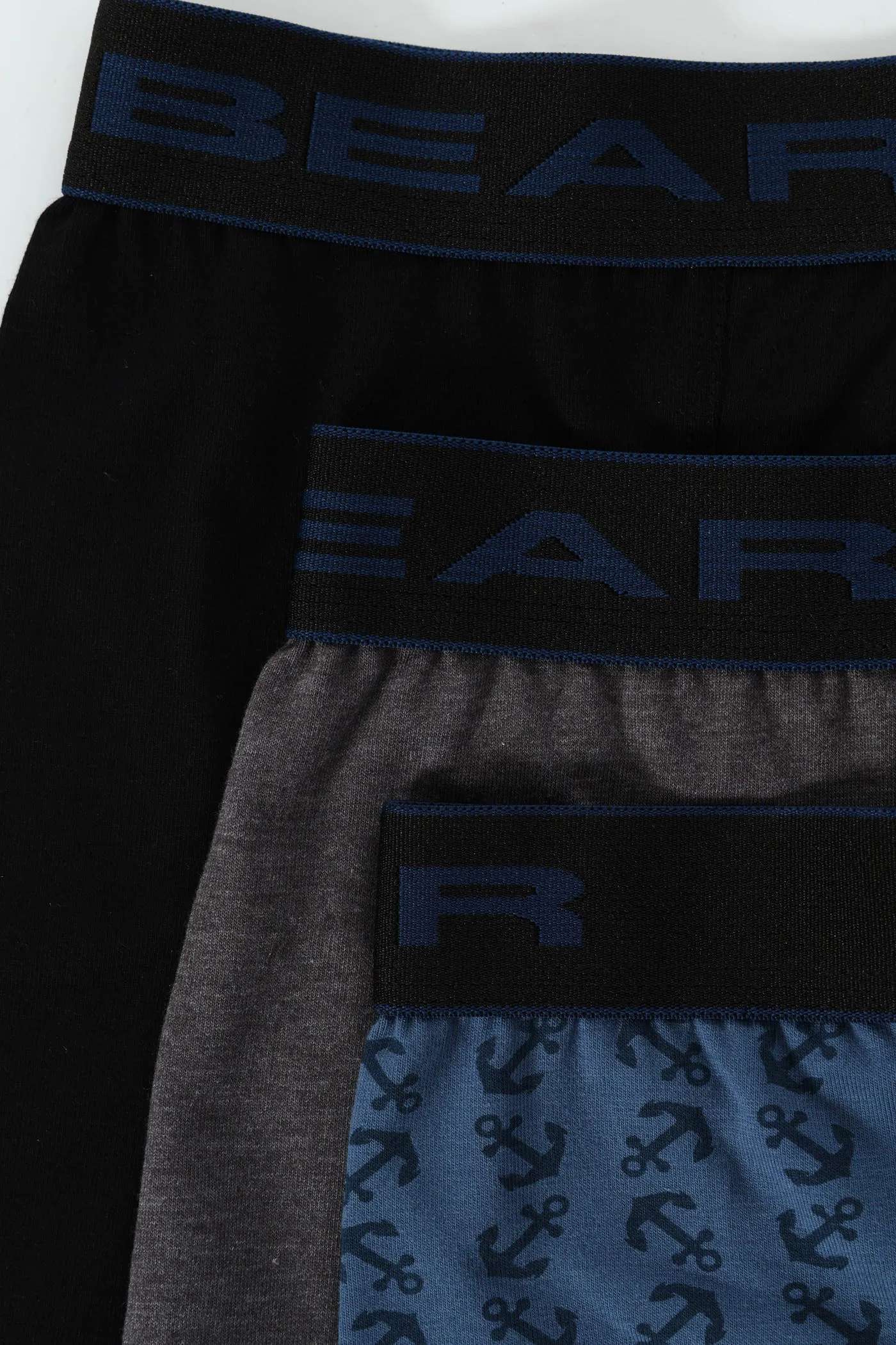 3 Pack Plain Bodyshorts - Navy/Grey Melange/Black sold by Edgars product image thumbnail 3