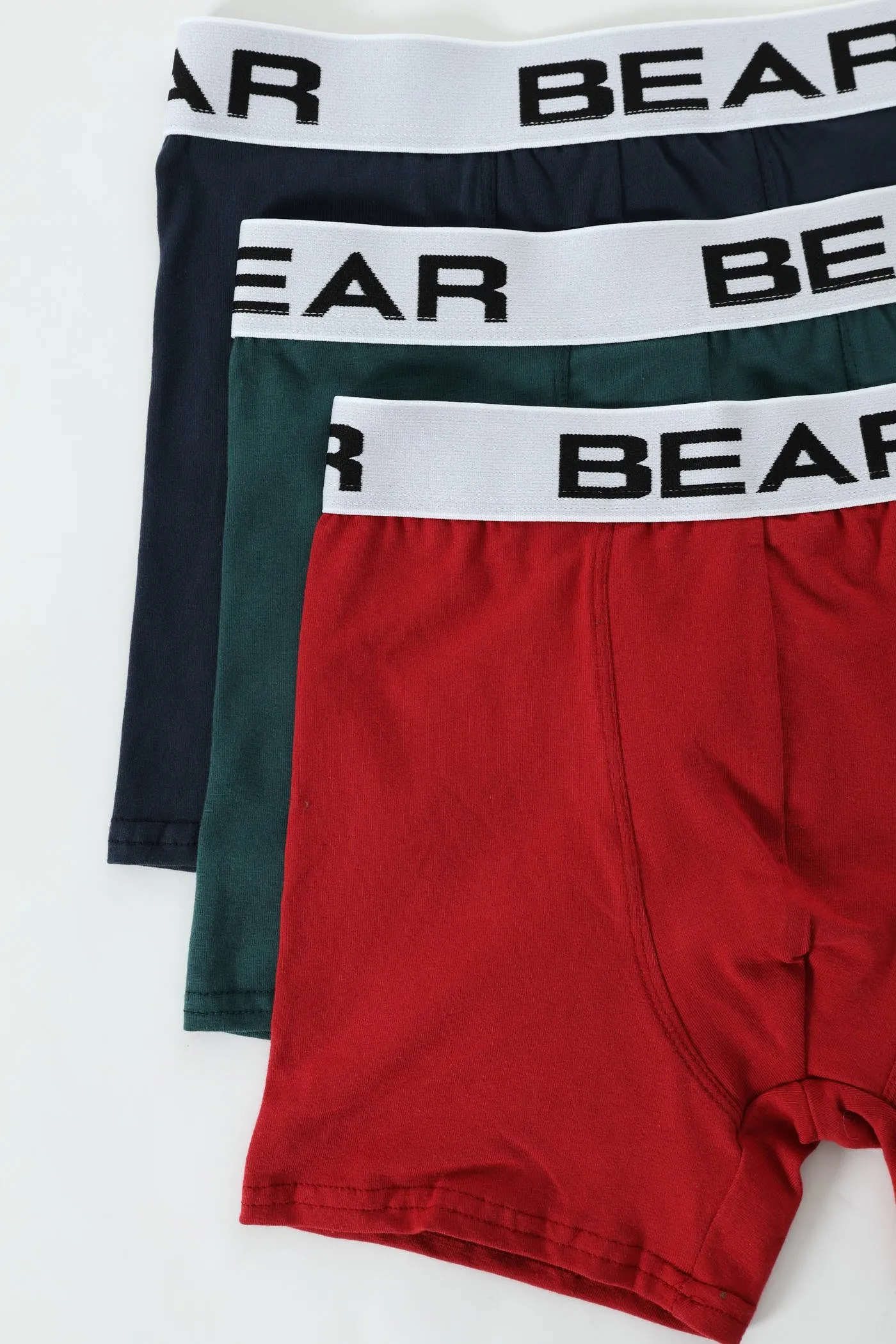 3 Pack Plain Bodyshorts - Navy/Teal/Shiraz sold by Edgars product image thumbnail 2