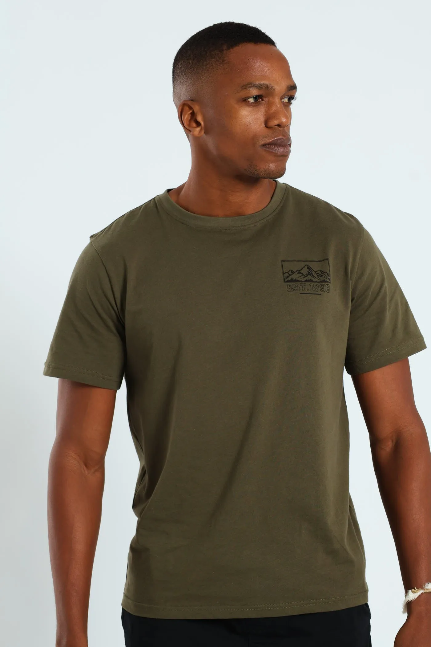 Himalaya LHS Chest Tee - Fatigue sold by Edgars