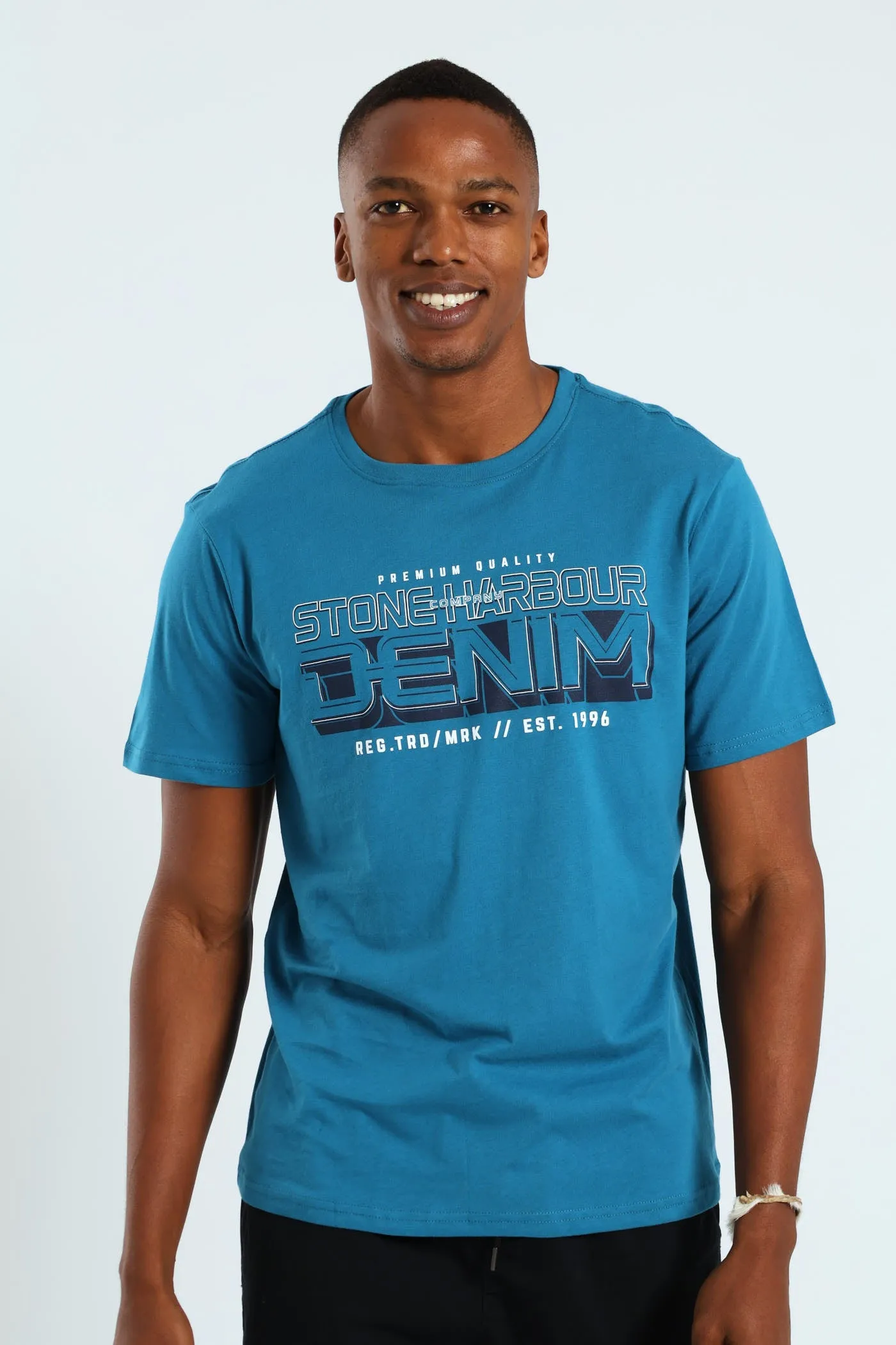 Block Icon Tee - Teal sold by Edgars