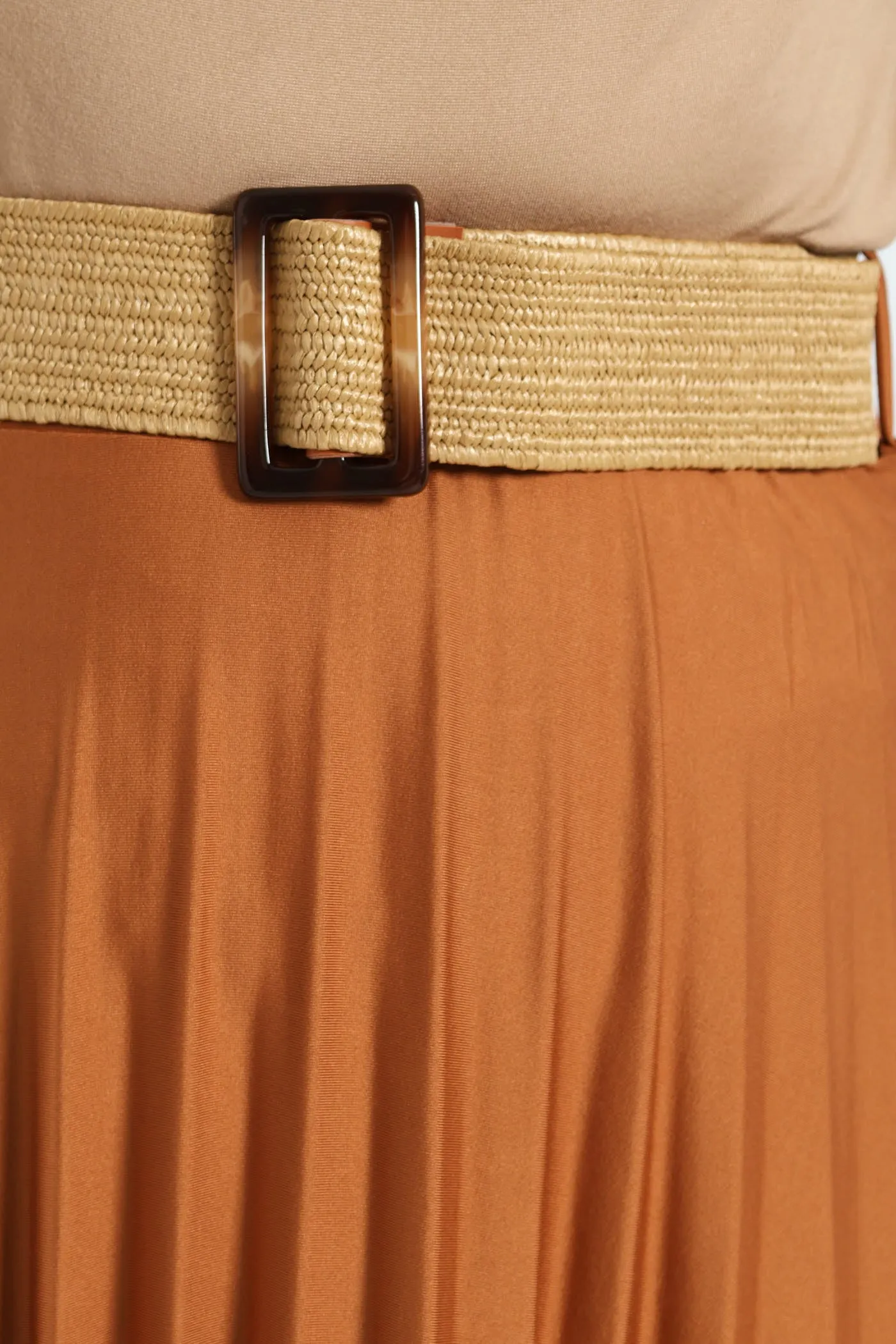 Belted Pleated Maxi Skirt - Caramel sold by Edgars product image thumbnail 5