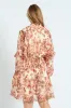 Mandarin Collar Tiered Frill Tea Dress - Cream sold by Edgars
