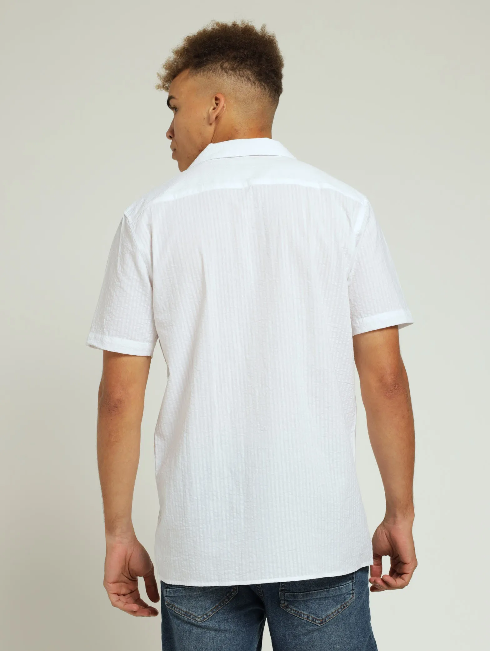 Seersucker Shirt - White sold by Edgars product image thumbnail 2