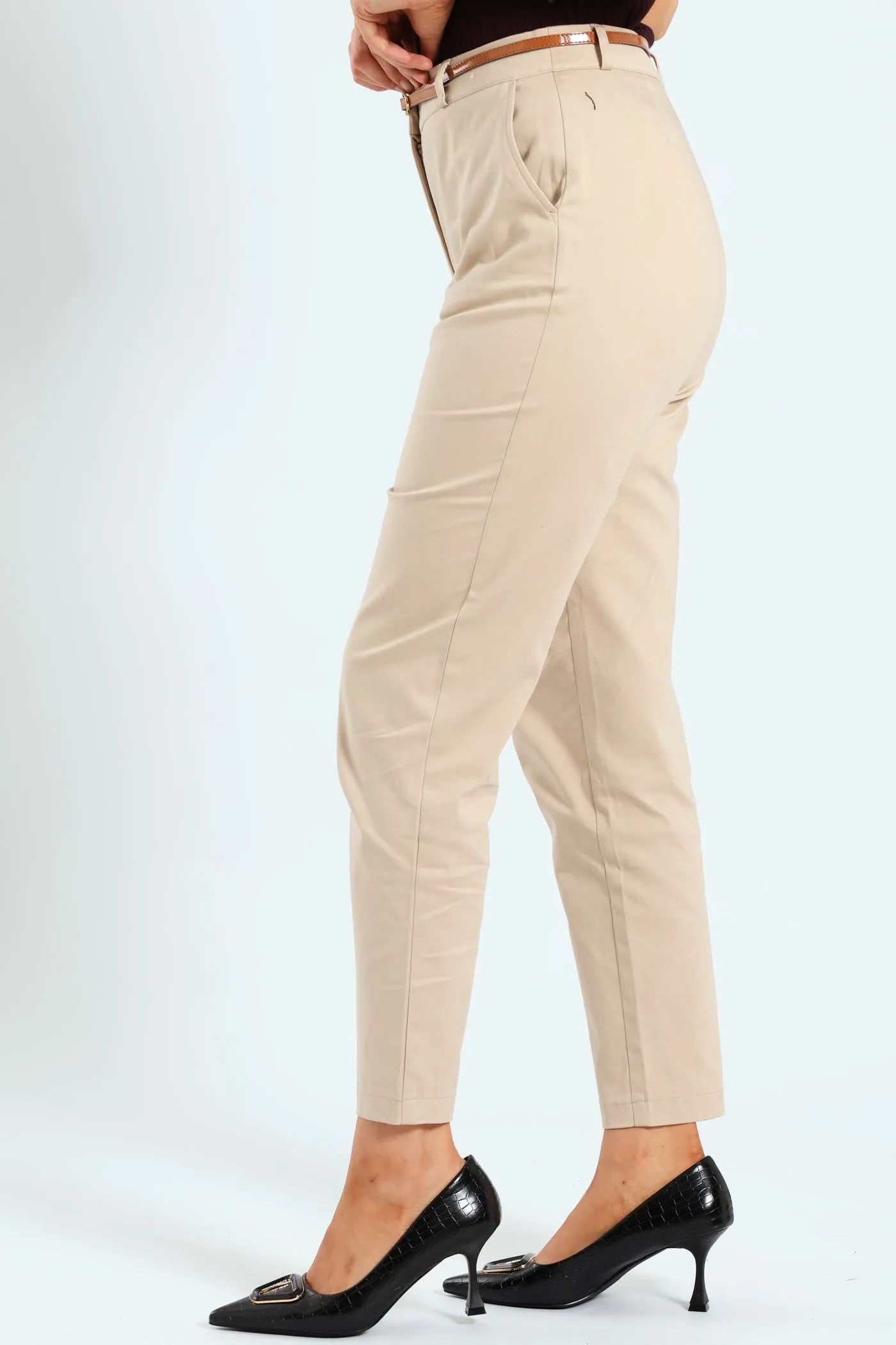 Chino Belted Pants - Cream sold by Edgars product image thumbnail 3
