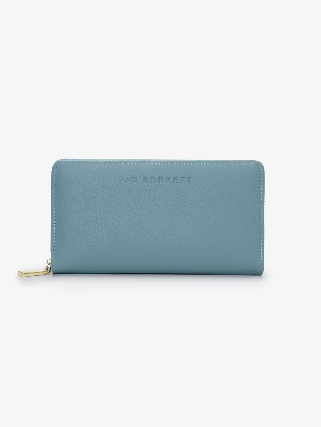 Charlotte Light Text Zip Around Purse - Pale Blue sold by Edgars