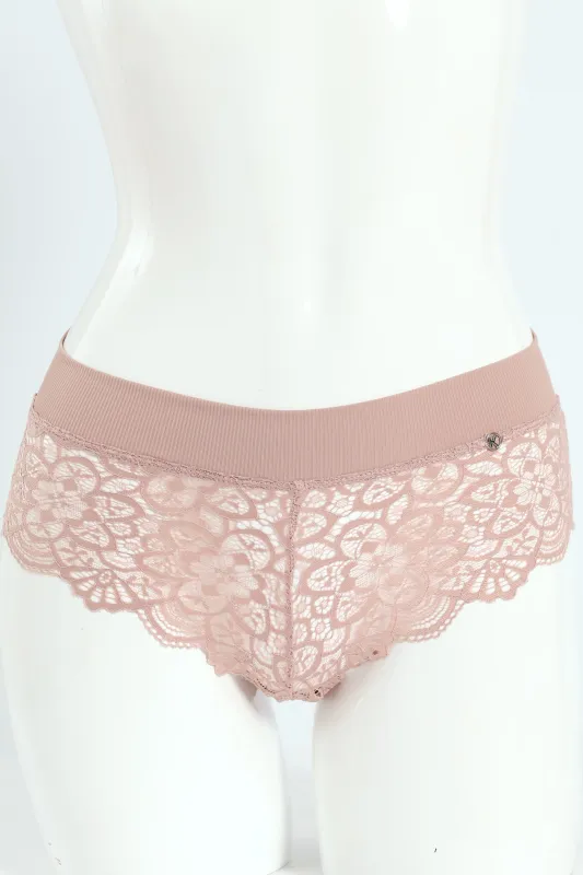 3 Pack Lace Midi Boyleg Panties - Harbour Green/Mocha Melange/Jade sold by Edgars